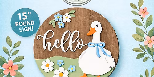 Hello Goose Door Hanger 