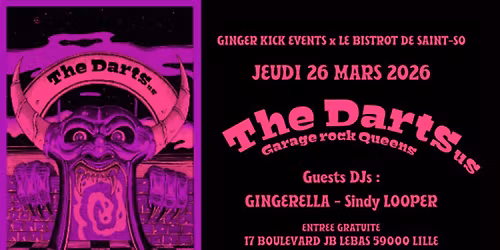 \ud83e\udd18 THE DARTS (US) + GINGERELLA + SINDY LOOPER \ud83e\udd18 GRATUIT