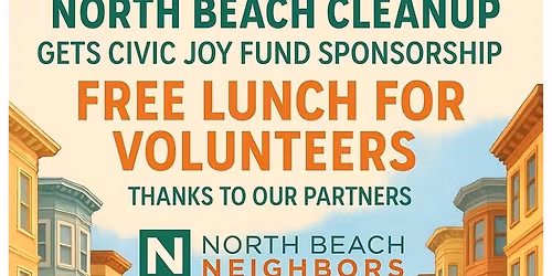 Weekly North Beach Cleanup with lunch