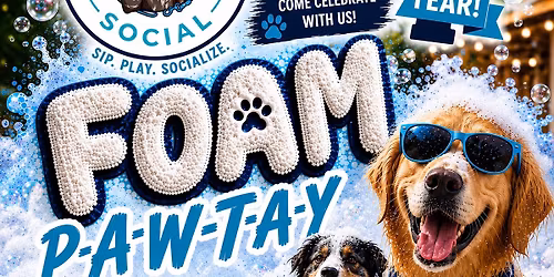 1 Year Anniversary Foam Paw-tay \ud83d\udc3e 