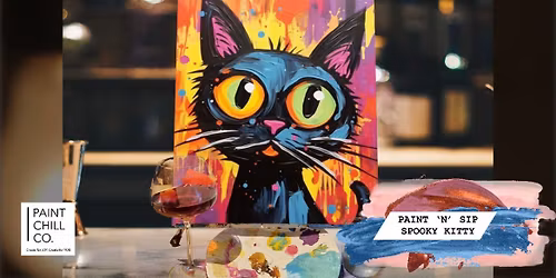 Portsmouth Paint \u2018n\u2019 Sip - \u201cSpooky Kitty\u201d