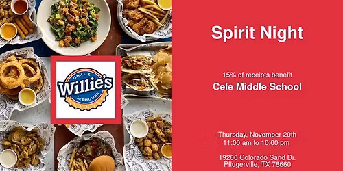 Cele MS Spirit Night @ Willie's