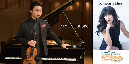 Ray Ushikubo performs both Piano and Violin at Deep Cove Winery