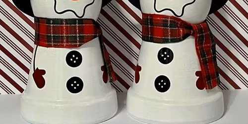 Snowman Pot (1 per person) photo for example only