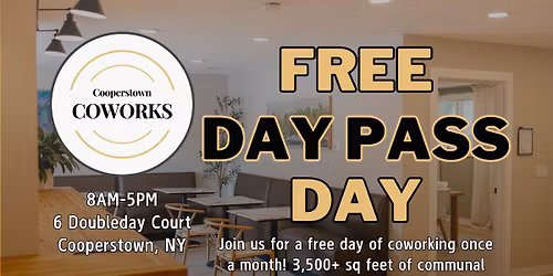 March Free Day Pass Day