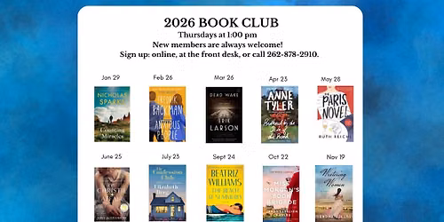 GPL Afternoon Book Club - "The Beach at Summerly"