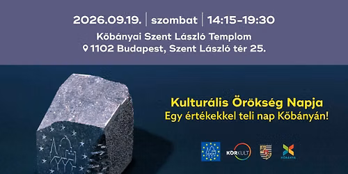 26\/09\/19: Kultur\u00e1lis \u00d6r\u00f6ks\u00e9g Napja K\u0151b\u00e1ny\u00e1n