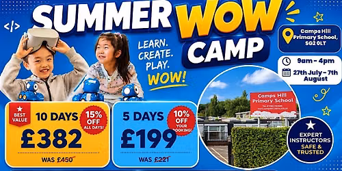 Camps Hill Primary School Summer WOW Camp (27th - 31st July)