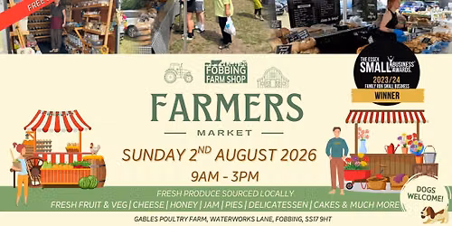 Fobbing Farmers Market - Sunday 2nd August 2026!
