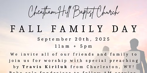 Fall Family Day with Evangelist Travis Kiriluk