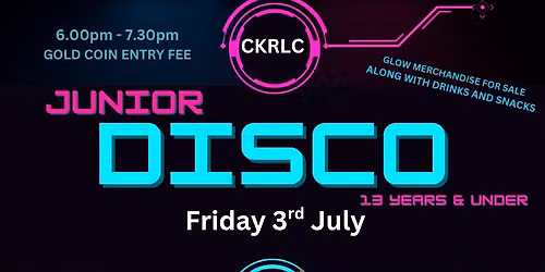 Cobden-Kohinoor Rugby League Club Junior Disco 