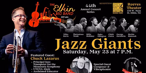Elkin Big Band: Jazz Giants feat. Chuck Lazarus & Dr. Jack Stamp