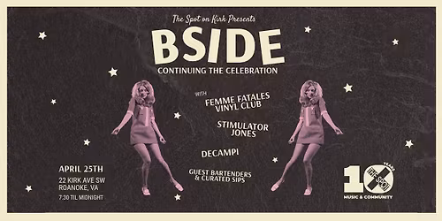 B SIDE: Femme Fatales Vinyl Club, Stimulator Jones, Decampi