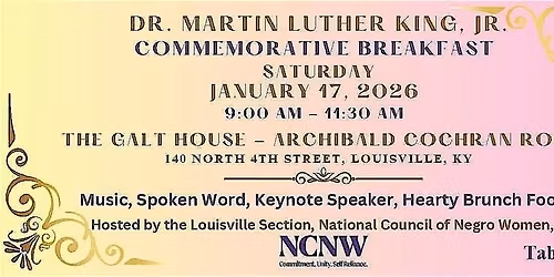Dr. Martin Luther King, Jr. Commemorative Breakfast 2026