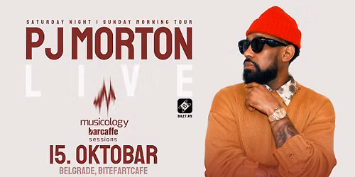 PJ MORTON \/\/ 15. oktobar 2026. \/\/ Musicology Barcaff\u00e8 Sessions