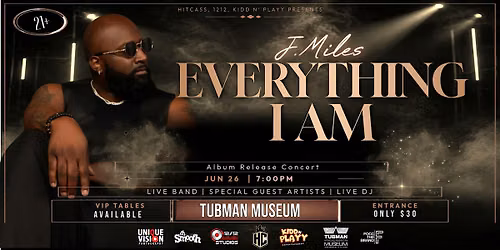 J.Miles: Everything I Am Album Release Concert