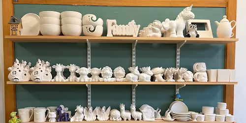 18+ adult ceramic painting session