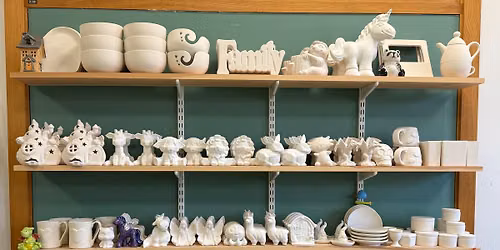 18+ adult ceramic painting session