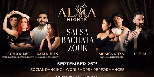 Alma Nights - An Evening of SBZ - Social Dancing & Workshops