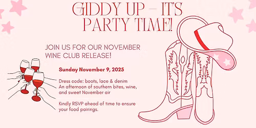 Boots & Bites - Barons Creek November Wine Club Release Party