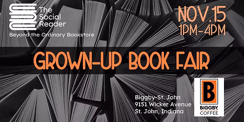 Grown-Up Book Fair at Biggby