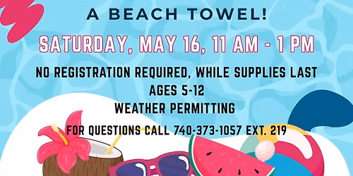  Tie-Dye Beach Towel