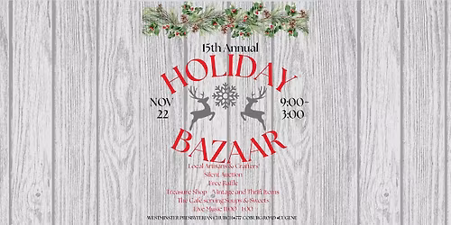15th Annual Holiday Bazaar