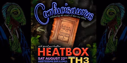 Confucisaurus Album Release Show with Music from Heatbox, Confucisaurus and TH3\n