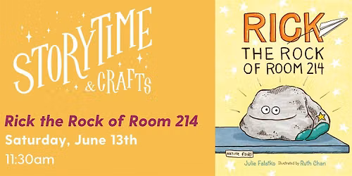 Storytime and Crafts: Rick the Rock of Room 214