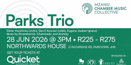 Parks Trio - Music for Piano Trio by Shostakovich, Chaminade, and Arensky.
