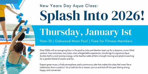 New Years Day Aqua Class: Splash into 2026!