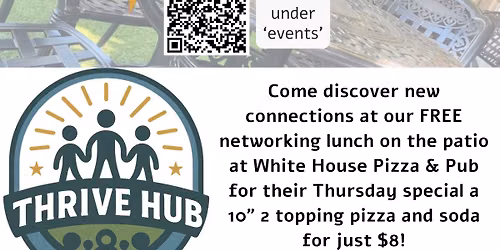 Networking Lunch on the Patio at White House Pizza & Pub