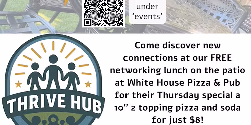 Networking Lunch on the Patio at White House Pizza & Pub
