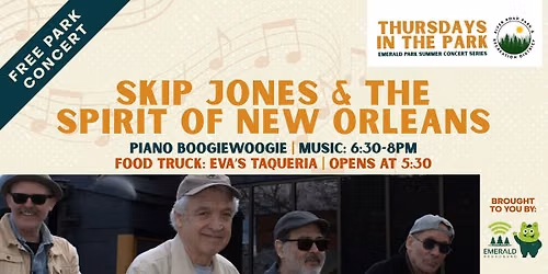 Skip Jones and The Spirit of New Orleans Concert @ Emerald Park