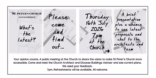 Public Consultation Meeting - St. Peter's Church Access Project