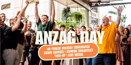 \ud83c\udde6\ud83c\uddfa ANZAC Day at Club Paradise \ud83c\udde6\ud83c\uddfa