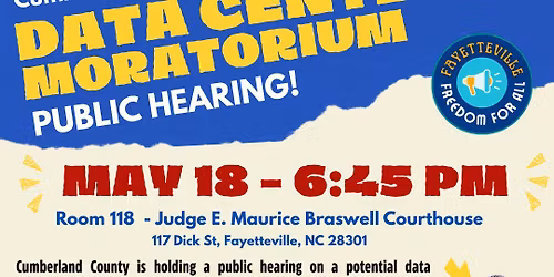 Tell Cumberland County: MORATORIUM NOW!