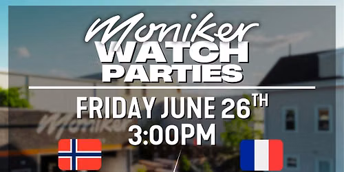 Moniker Brewery Watch Party - Double Watch Party - Kickoff at 3:00pm