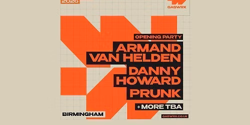 GASWRX Opening. ARMAND VAN HELDEN