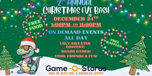 2nd ANNUAL CHRISTMAS EVE BASH!!