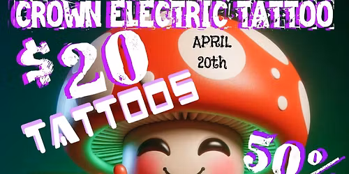 GOOD VIBES 4 2 o - $20 TATTOOS & HALF PRICE PIERCINGS 