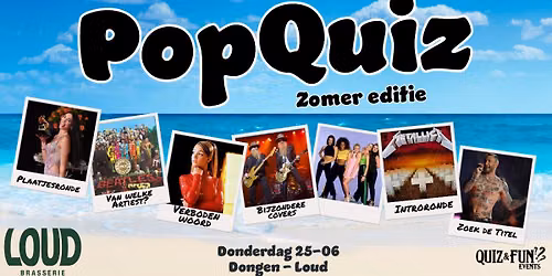 PopQuiz, zomer editie | Dongen