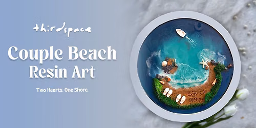 Couple Beach Resin Art