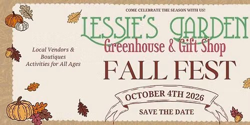 Lessie's Garden & Greenhouse Fall Fest