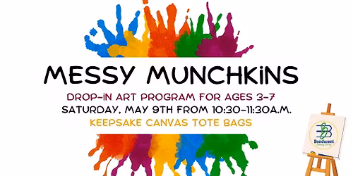 Messy Munchkins Keepsake Canvas Tote Bags
