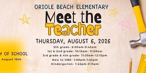 Meet the Teacher at Oriole Beach Elementary