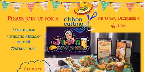 Ribbon Cutting for Juan's Tacos & Beer! 
