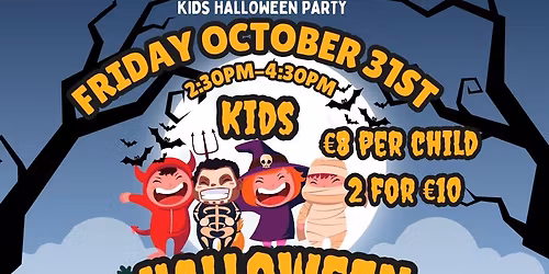 Kids Halloween Fancy Dress and Disco