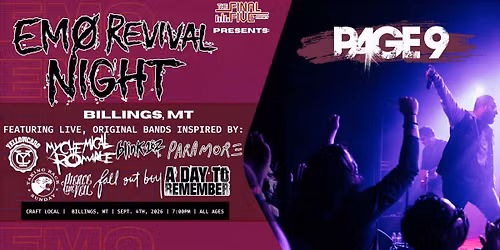 EMO REVIVAL NIGHT: BILLINGS, MT w\/ Page 9