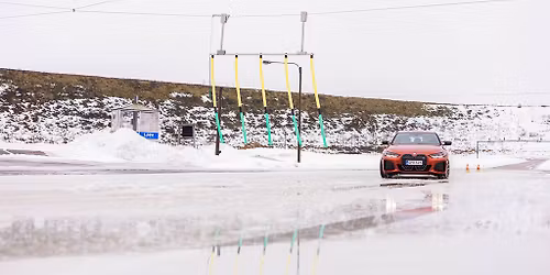 Driving training on slippery road conditions